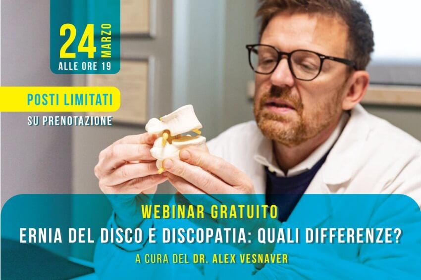 Ernia del disco e discopatia: quali differenze? | Webinar gratuito