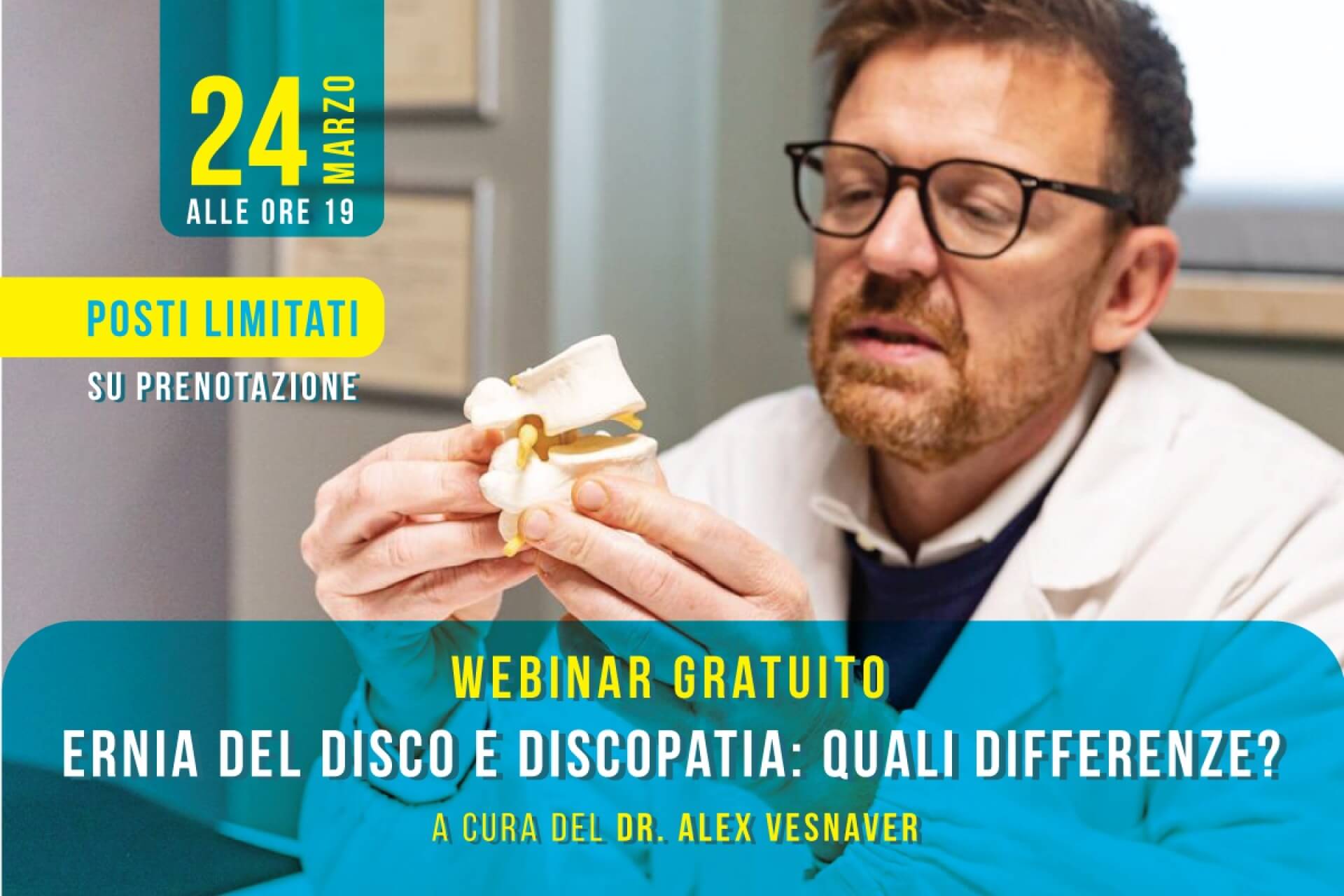 Ernia del disco e discopatia: quali differenze? | Webinar gratuito